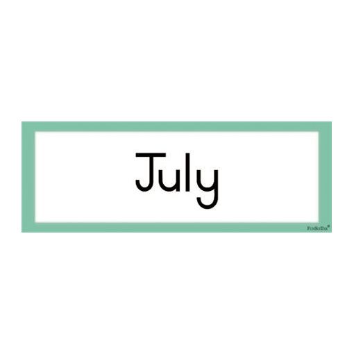 Flash Cards - Months Of The Year (12pc)