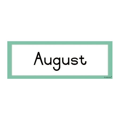 Flash Cards - Months Of The Year (12pc)