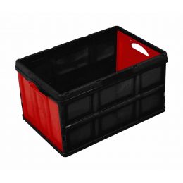 Foldable Crate - Black & Red (390x62x590mm)