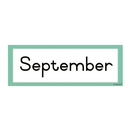 Flash Cards - Months Of The Year (12pc)