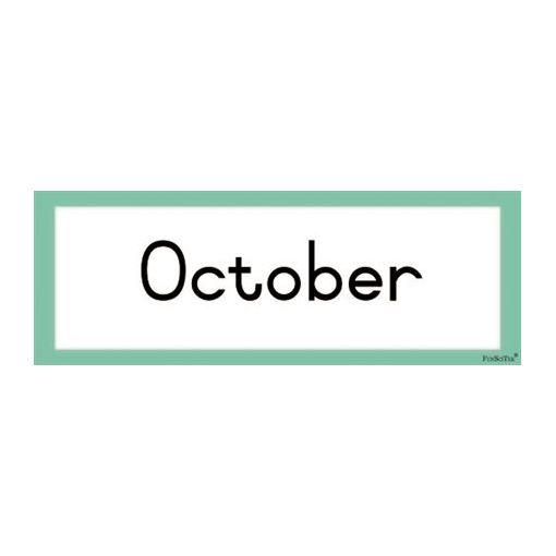 Flash Cards - Months Of The Year (12pc)