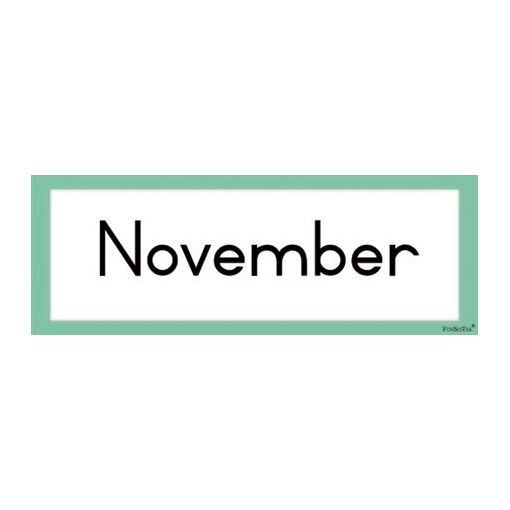 Flash Cards - Months Of The Year (12pc)