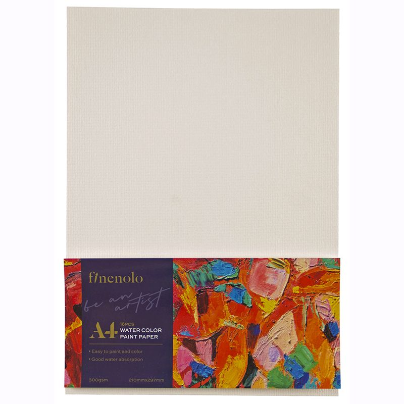 Sketch Paper A4 - Finenolo Watercolour Paper 300gsm 16 Sheets - Deli