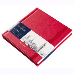 Sketch Book Finenolo - 120x120mm Red Cover Acid Free 160gsm 40Sheets  - Deli