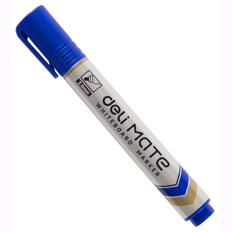 Whiteboard Marker - Bullet Tip 2.0mm (1pc) Mate - Blue  - Deli