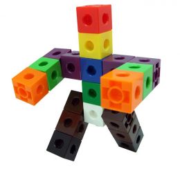 Connect-a-Cube - 2cm (10 colour, 100pc) Linking Cubes