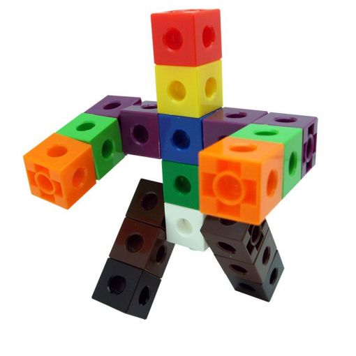 Connect-a-Cube - 2cm (10 colour, 100pc) Linking Cubes