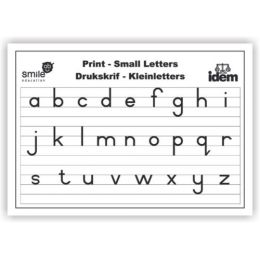 WC - Print Small Letters (A2)