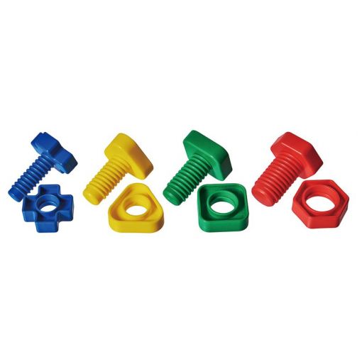 Nuts & Bolts - Shape Matching (64pc) - Giant 6cm - In Container