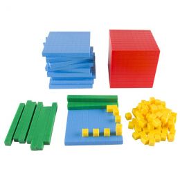 Base Ten Set - 4 Colour (121pc) - in Carton Box