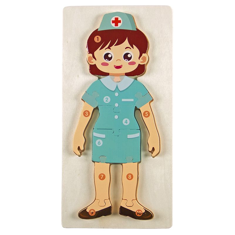 Wooden Occupation Chunky Puzzle - Nurse