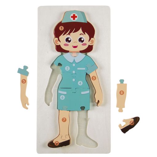 Wooden Occupation Chunky Puzzle - Nurse