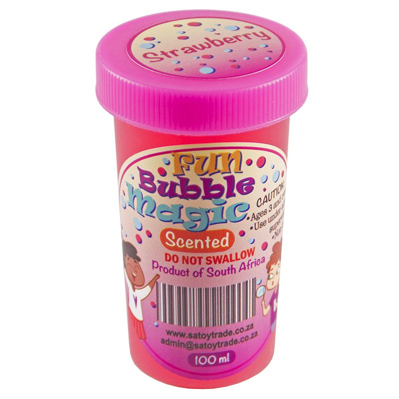 Fun Bubble Magic - Scented (100ml) Strawberry (Pink)