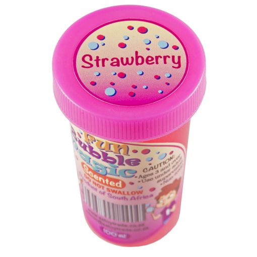 Fun Bubble Magic - Scented (100ml) Strawberry (Pink)