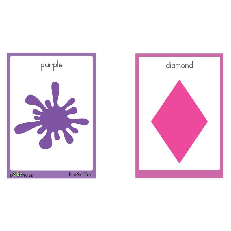 Flash Cards (A6) - Shapes & Colours (40pc) D/Sided