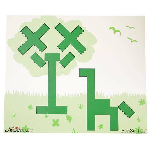 6 Bricks - Giant PVC Mat - Build by Colour (Set of 6 in tube)