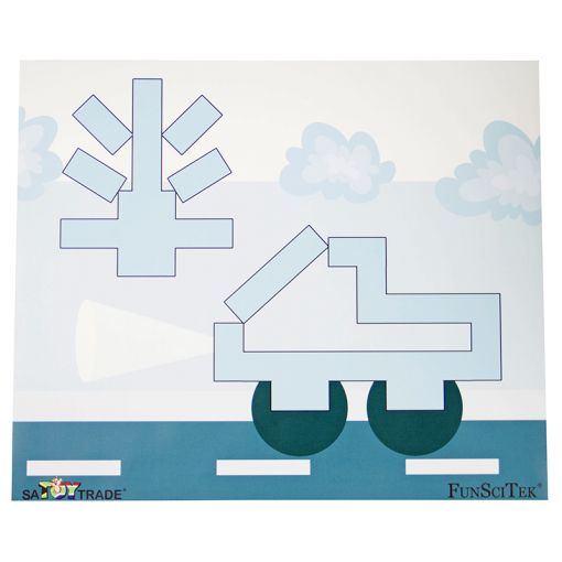6 Bricks - Giant PVC Mat - Build by Colour (Set of 6 in tube)