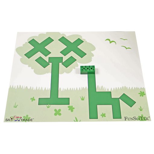 6 Bricks - Giant PVC Mat - Build by Colour (Set of 6 in tube)