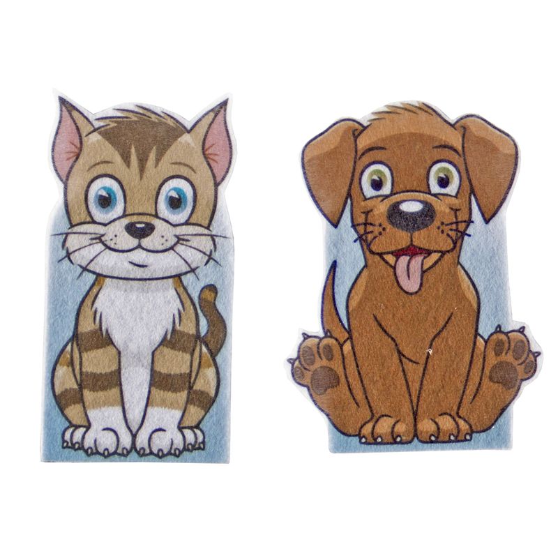 Finger Puppets - Cat & Dog (2pc)