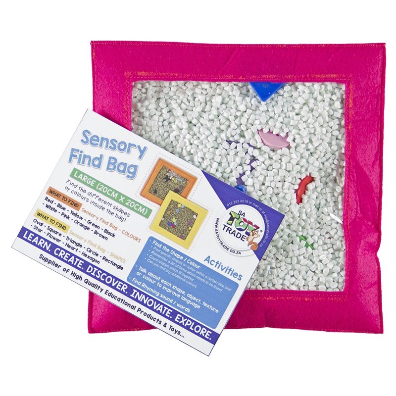 Sensory Find Bag Large - Shapes (20x20cm)