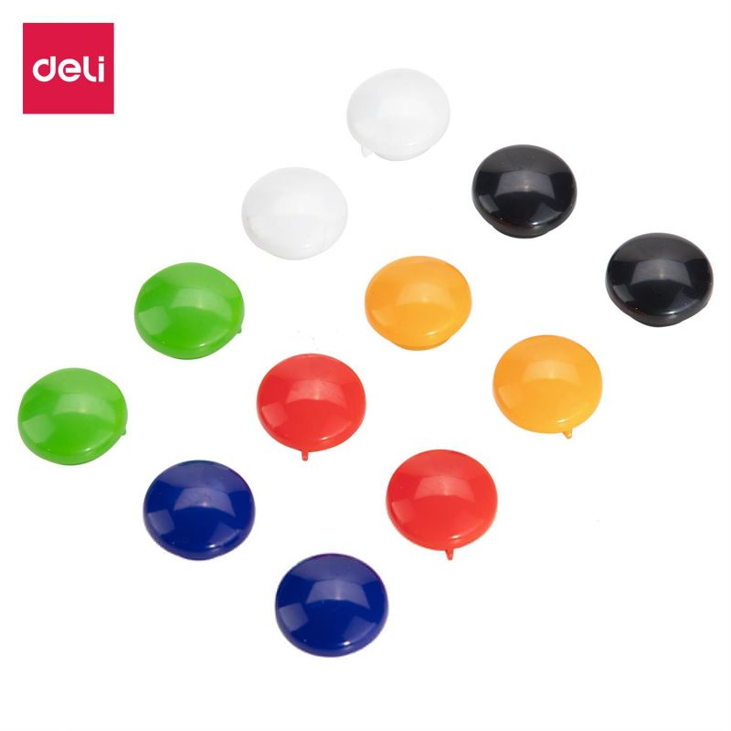 Magnetic Buttons - 20mm (12pc) Assorted Colours - Deli