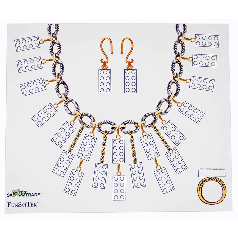 6 Bricks - Giant PVC Mat - Build by Picture (Set of 6 in tube)