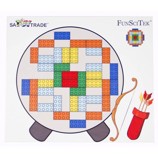6 Bricks - Giant PVC Mat - Build by Picture (Set of 6 in tube)