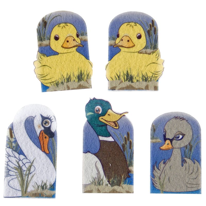 Finger -  Printed Story Puppets - Ugly Duckling (5pc)