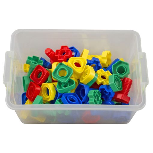 Nuts & Bolts - Shape Matching (64pc) - Giant 6cm - In Container