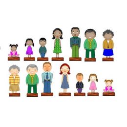 Wooden Family (7pc) - Combo...
