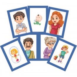 Flash Cards (A6) - Family (7pc) - Western