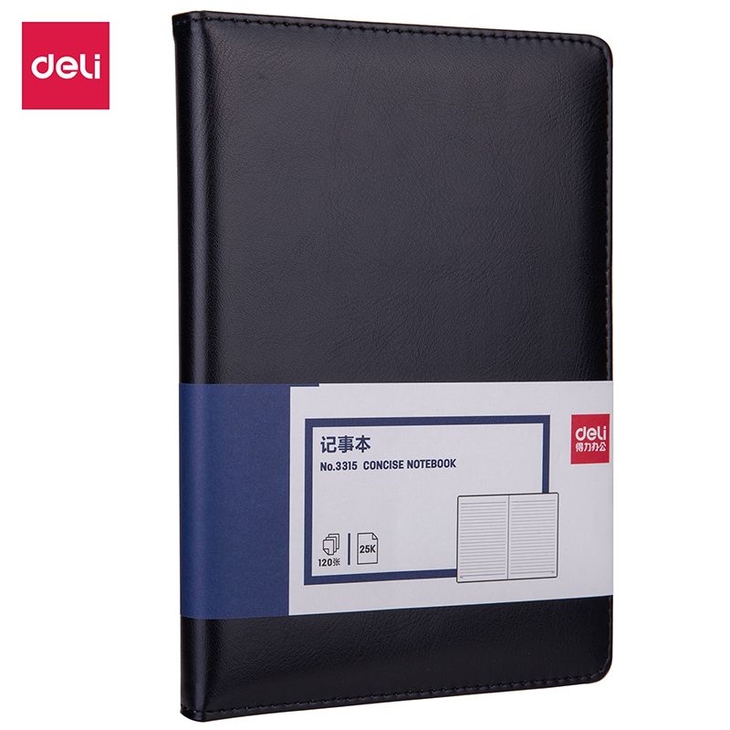 Notebook - Executive (120 Page) - Black - Deli