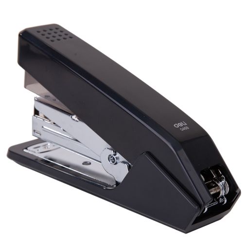 Effortless Stapler 25 Sheets24/6 & 26/6 Black Metal Full Strip - Deli