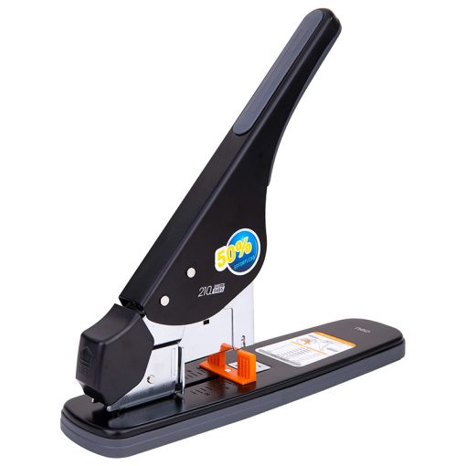 Effortless Heavy Duty Stapler 210 Sheets Black - Deli