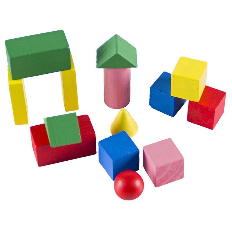 Wooden Blocks (Small) - 3D Shapes (14pc)