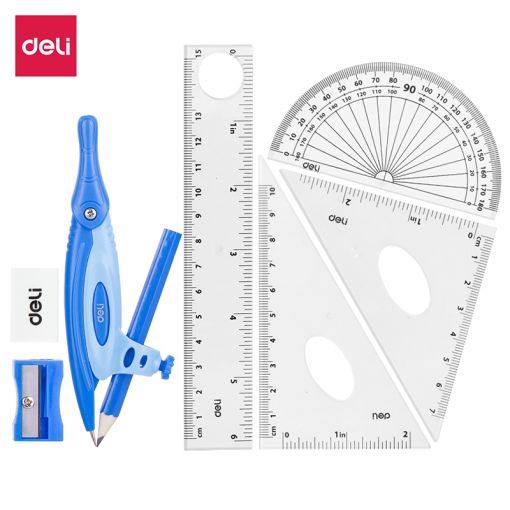 Maths Set (8pc) Pink / Blue - Deli