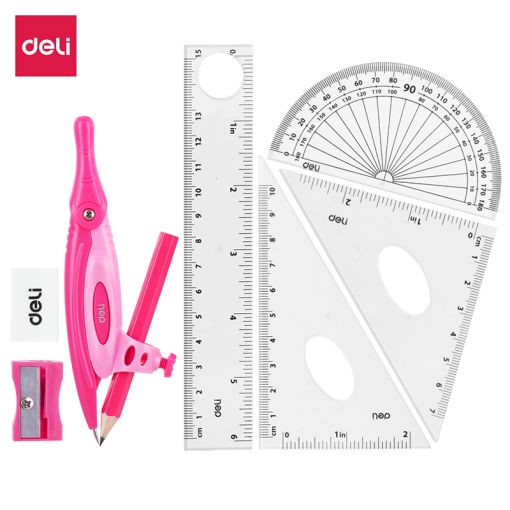 Maths Set (8pc) Pink / Blue - Deli