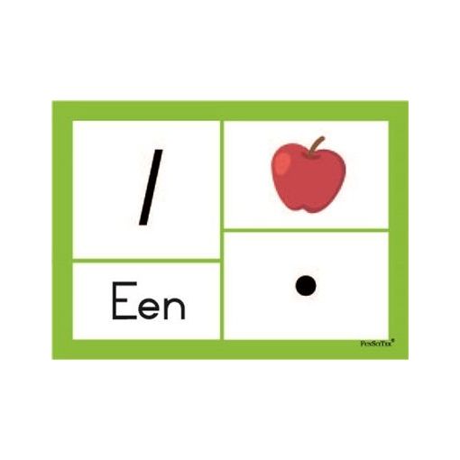 Flash Cards (A6) - Getalle 1-5 Symb & Kolle (5pc) - Afrikaans Numbers