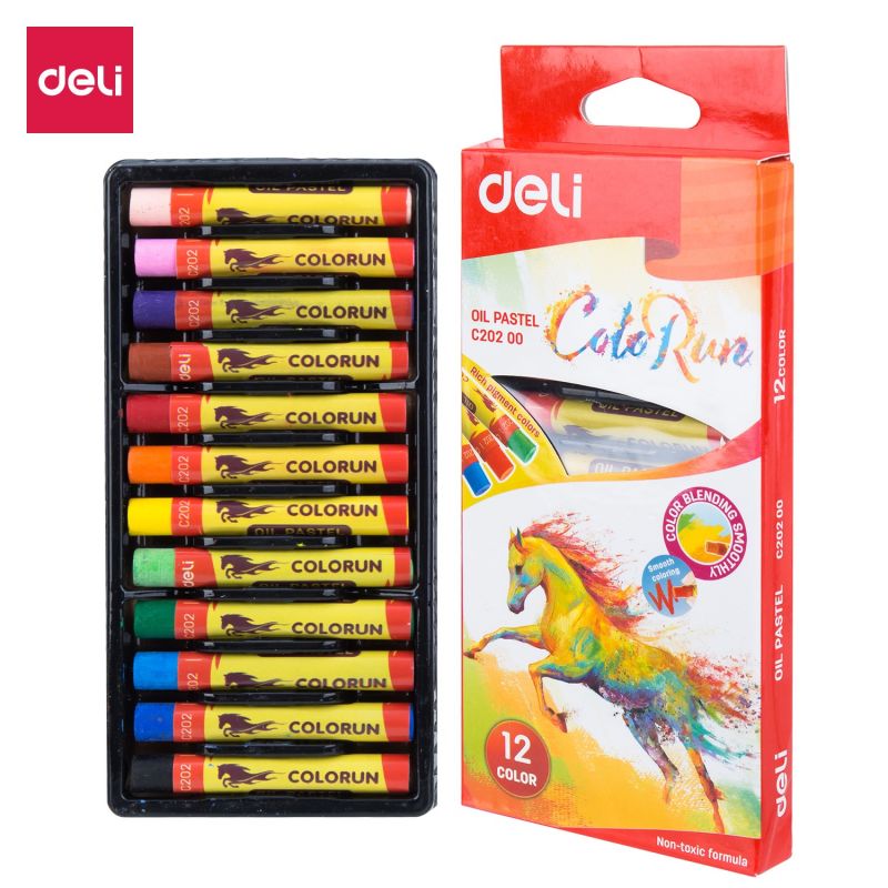 Oil Pastels - 8mm (12pc) - ColoRun - Deli