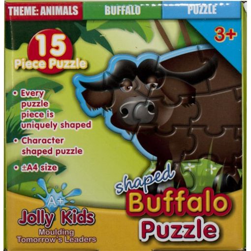 CardBoard Shaped Puzzle Wild Animals (15pc) - choose theme