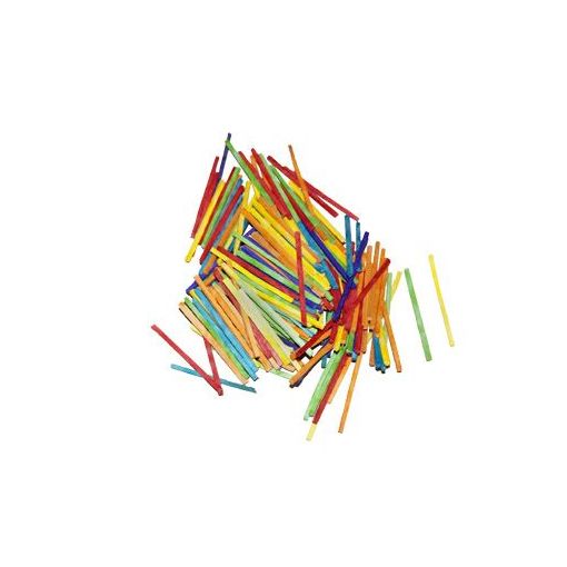 Craft/Counting  Sticks - 100x3mm Coloured Round (50pc)
