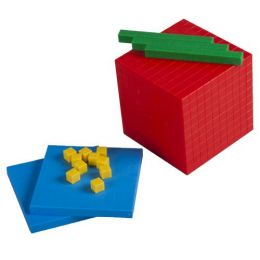 Base Ten Set - 4 Colour (121pc) - in Carton Box