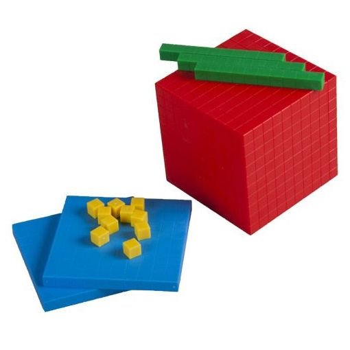 Base Ten Set - 4 Colour (121pc) - in Carton Box