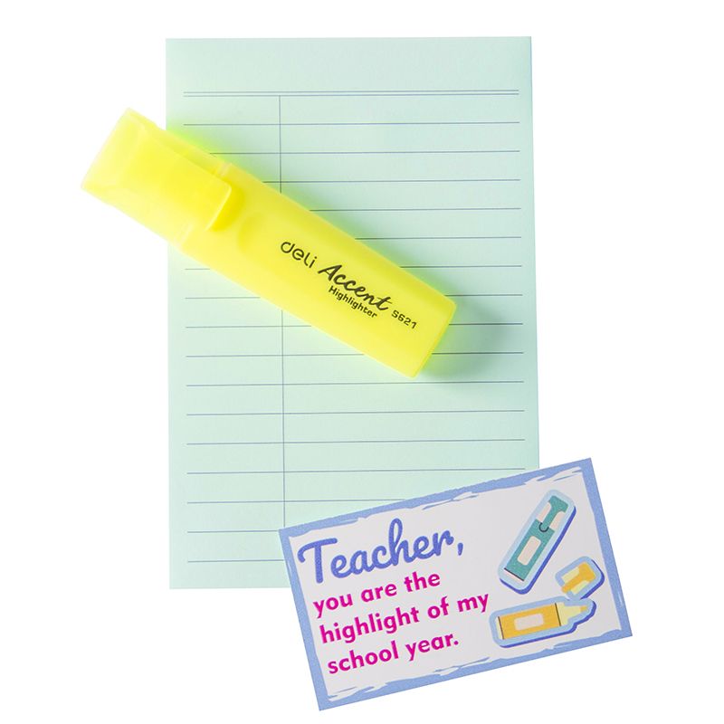 Teachers' Day Kit 1 - Highlighter & Sticky Notepad with Card - 2024