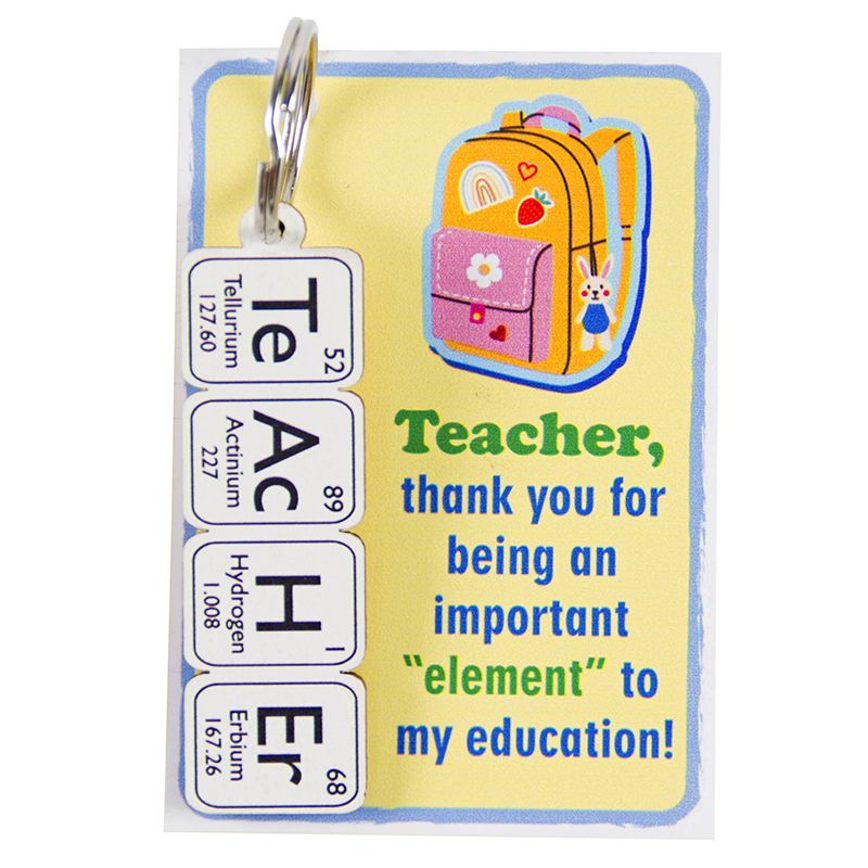 Teachers' Day Kit 5 - Periodic Table Keychain (Element Tiles) with card - 2024