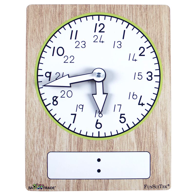 Clock Teachers - 24 Hour - Wooden Magnetic