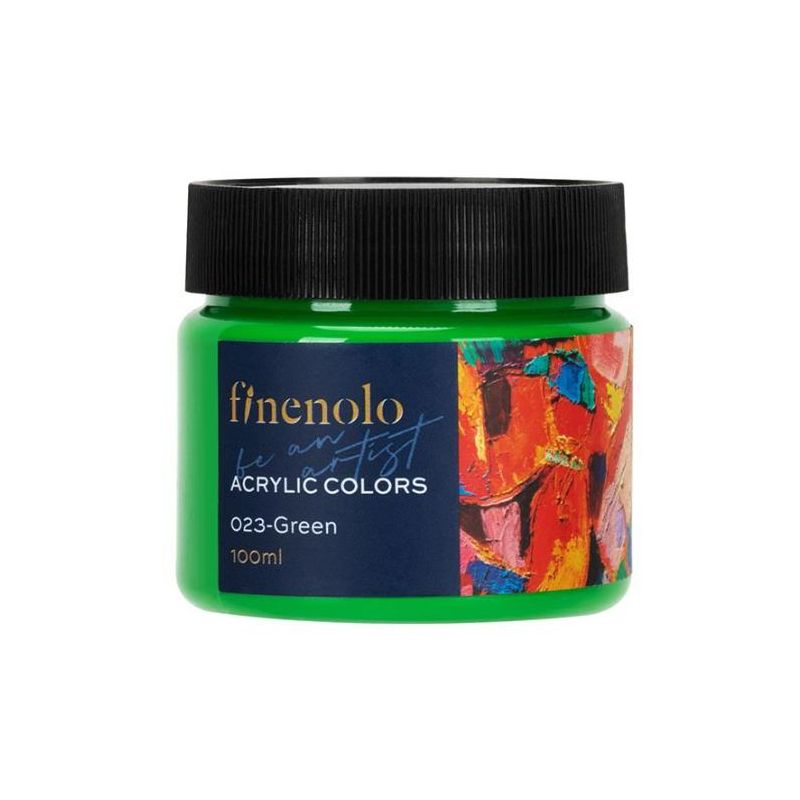 Paint - Acrylic Finenolo 100ml Tub - Green - Deli