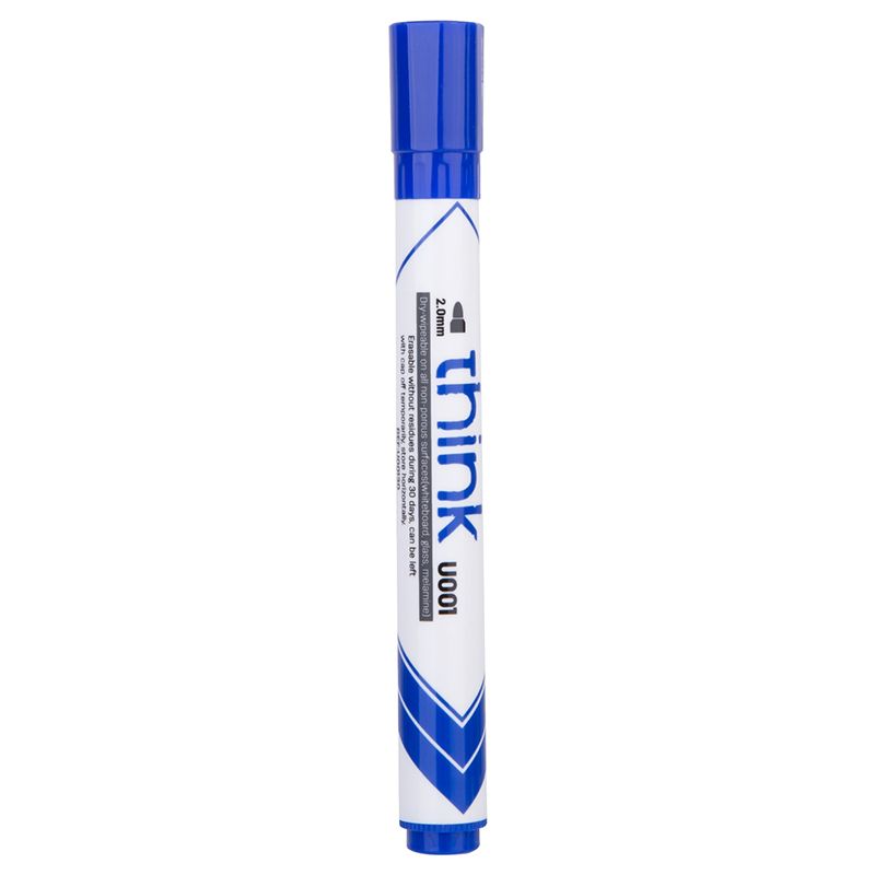 Whiteboard Marker - Bullet Tip 2.0mm (1pc) Think - Blue - Deli