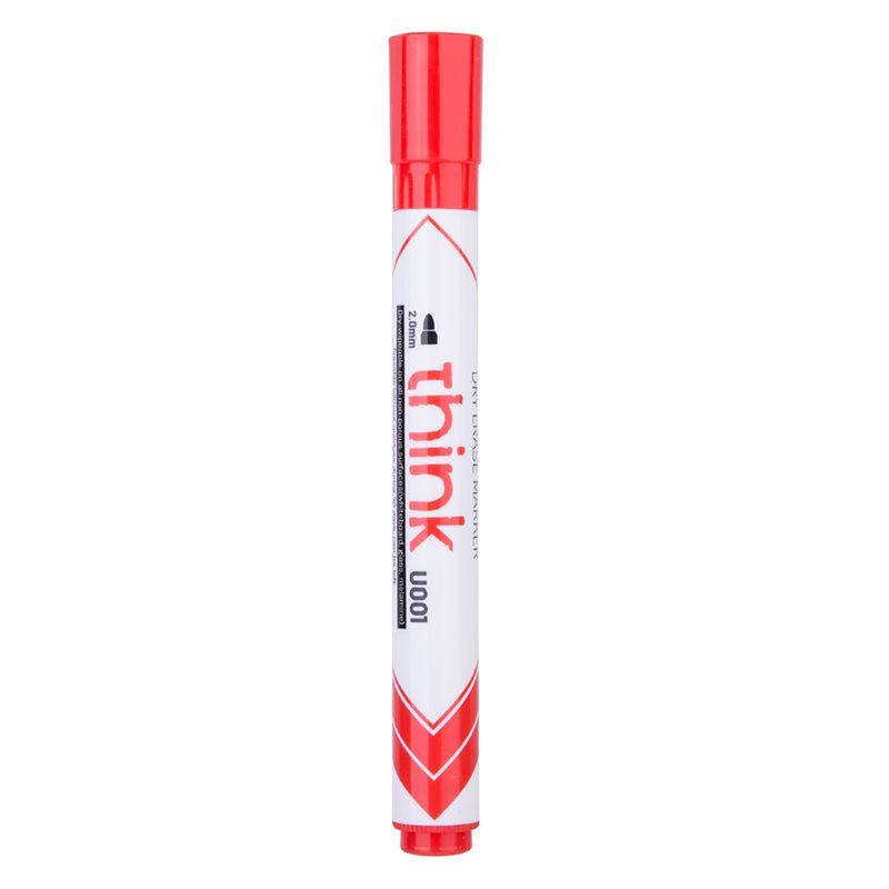 Whiteboard Marker - Bullet Tip 2.0mm (1pc) Think - Red - Deli