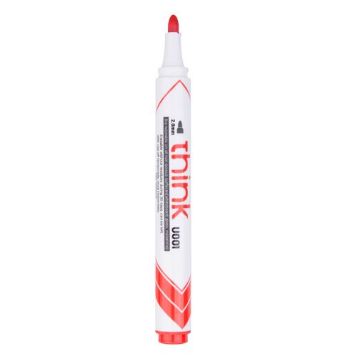 Whiteboard Marker - Bullet Tip 2.0mm (1pc) Think - Red - Deli